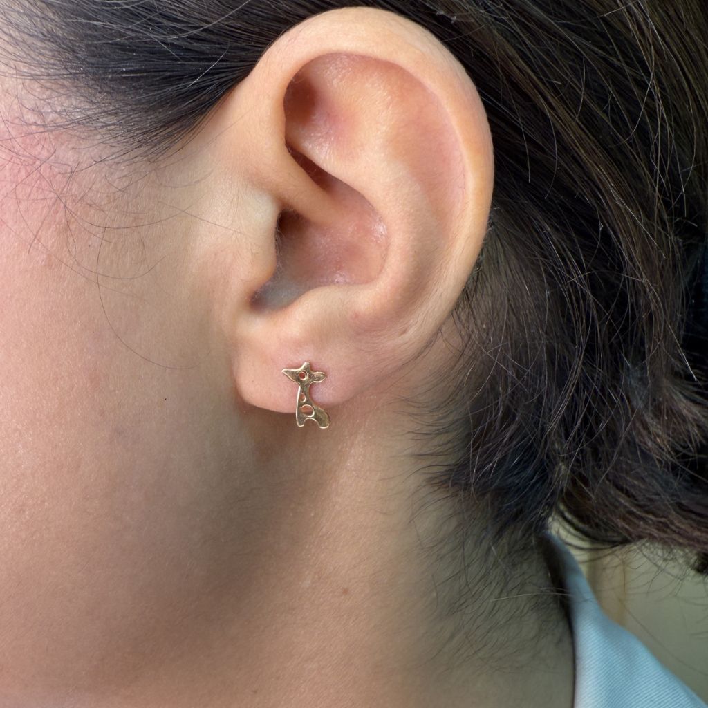 گوشواره میخی زرافه - تصویر 2